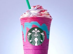 Starbuck's Limited Unicorn Frappuccino // Coffee Staining